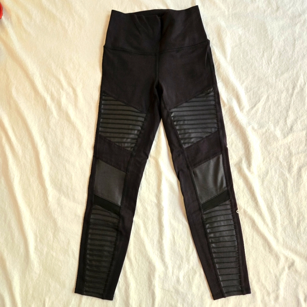 Alo Yoga 7/8 High Waist Moto Legging Black S